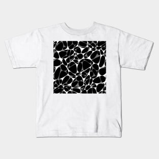 Monochrome pebble mix Kids T-Shirt